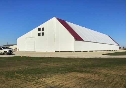 A fabric structure in Illinois built by Greenfield Contractors