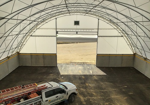 A fabric structure built by Greenfield Contractors in Illinois.