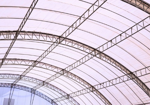 A fabric building is seen. Greenfield builds Salt Storage Buildings in Peoria IL.